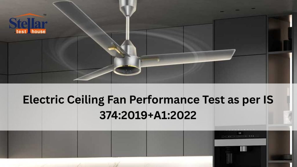 Electric Ceiling Fan Performance Testing