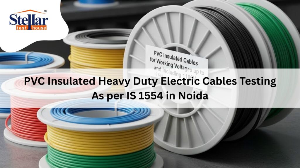IS 1554 PVC cable testing laboratory Noida