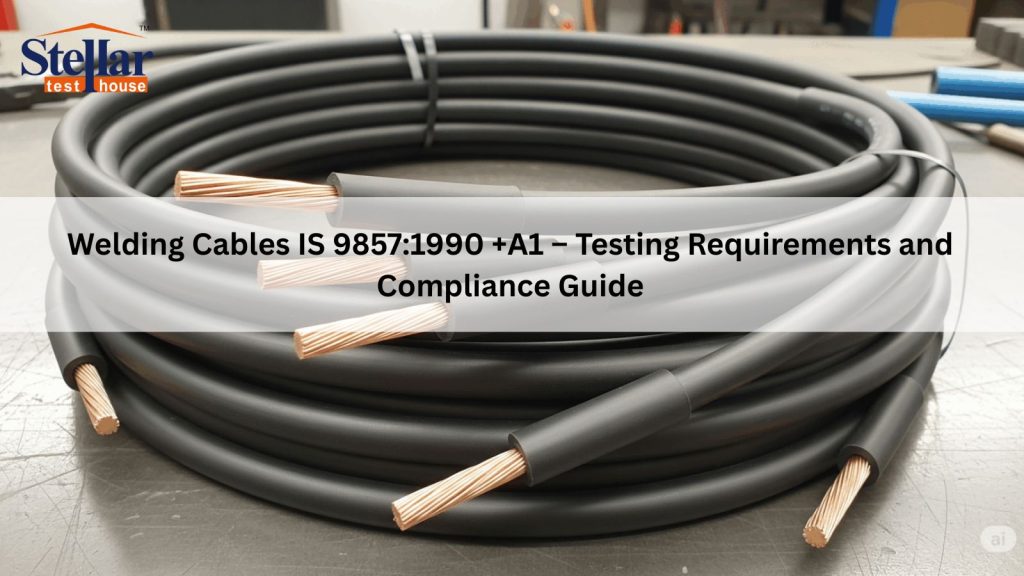 Welding cables IS 9857:1990 +A1 testing