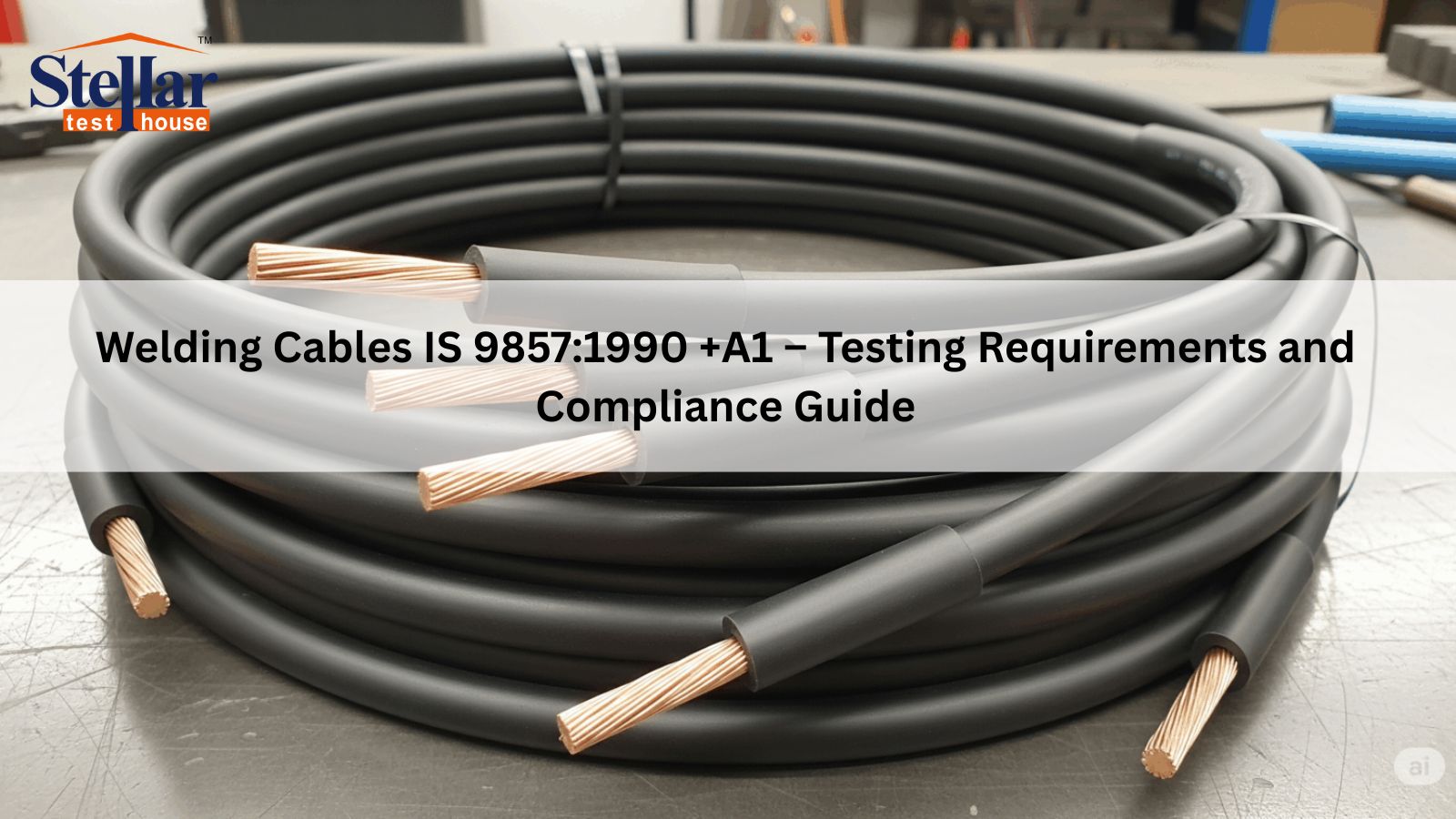 Welding cables IS 9857:1990 +A1 testing