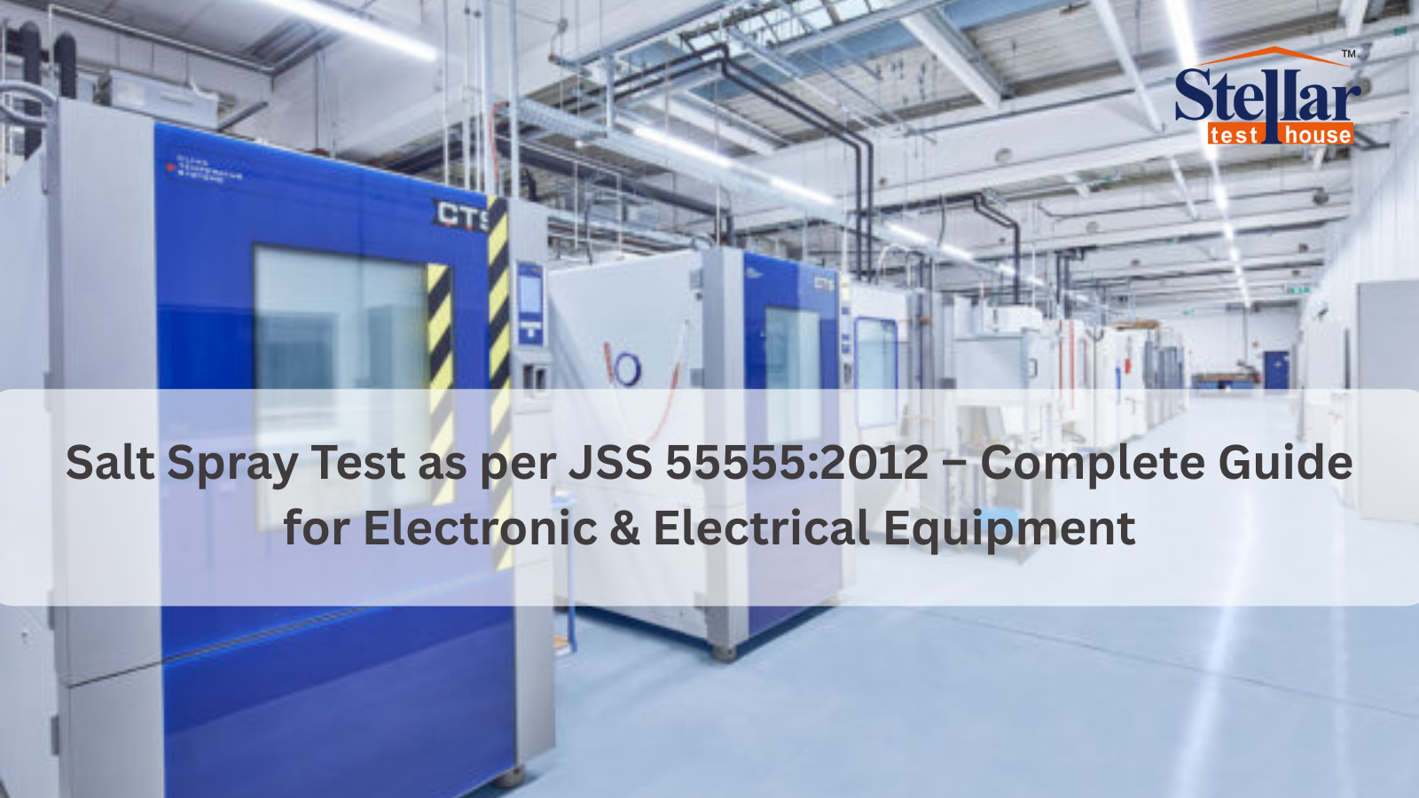 JSS 55555:2012 Salt Spray Testing Lab Noida