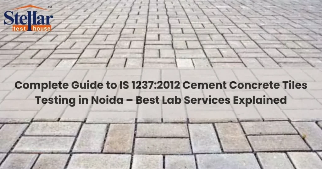 Cement Concrete Tiles IS:1237-2012